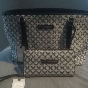 A Dana Buchman Bella Tote and Ava Wristlet.